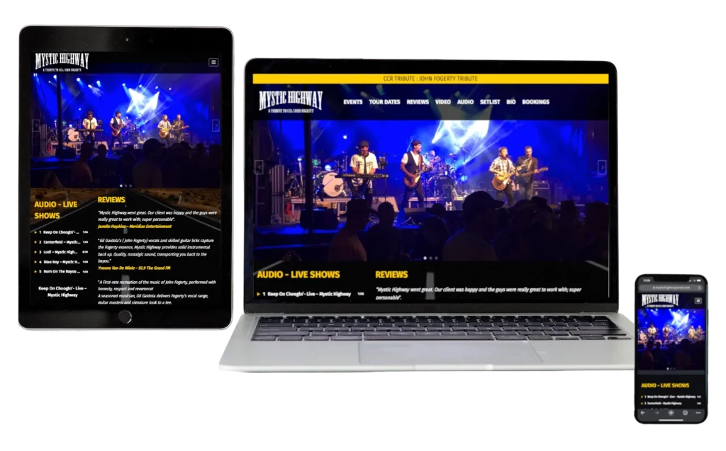 Mystic Highway Band - Hamilton Web Designer