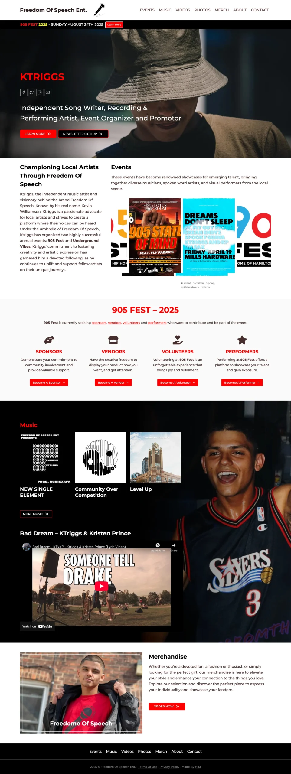Freedom Of Speech Ent. - Hamilton Web Designer