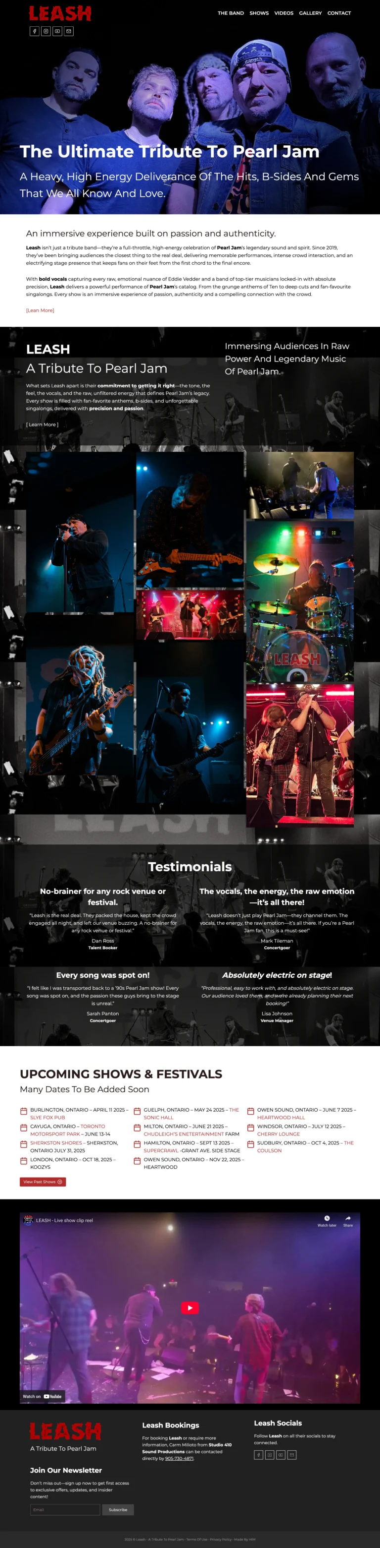Leash - Hamilton Web Designer