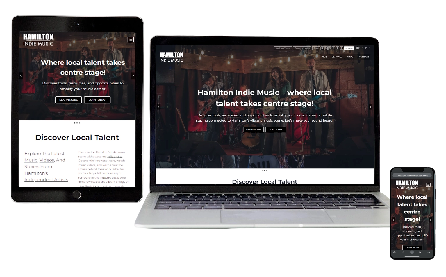 Greg's Plumbing & Heating - Webstaple Web Design Hamilton Indie Music 2025 - Responsive Website Design - Hamilton Web Designer