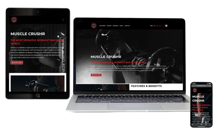 Muscle Crushr - Responsive Website Design - Hamilton Web Designer