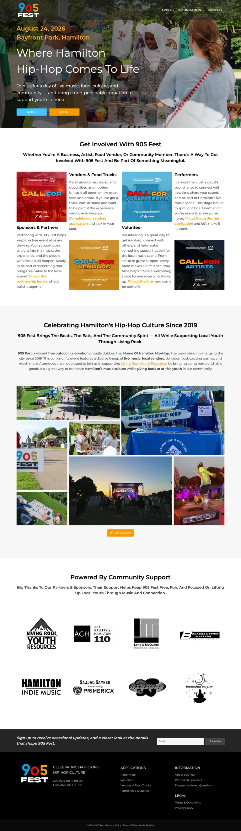 905 Fest Full Page Design