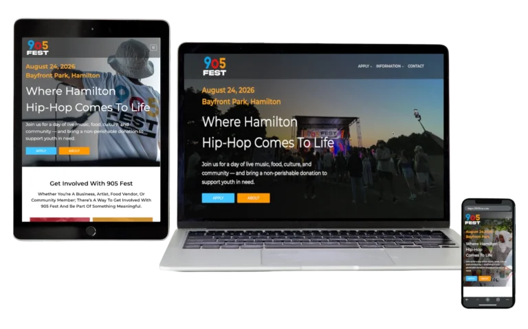 905 Fest - Responsive Website Design - Hamilton Web Designer