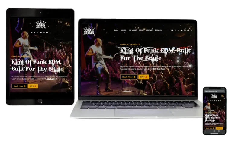 Billy Ray Rock - Responsive Website Design - Hamilton Web Designer